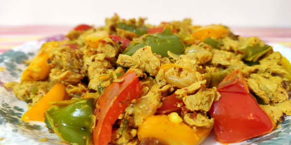 Proteiz Bhurji - Vegan Dukan