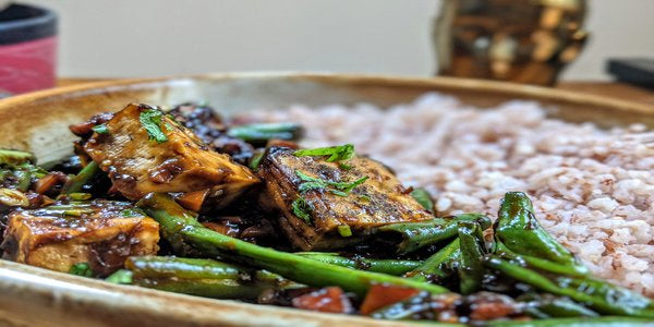Ginger, Beans Tofu Stir Fry - Vegan Dukan