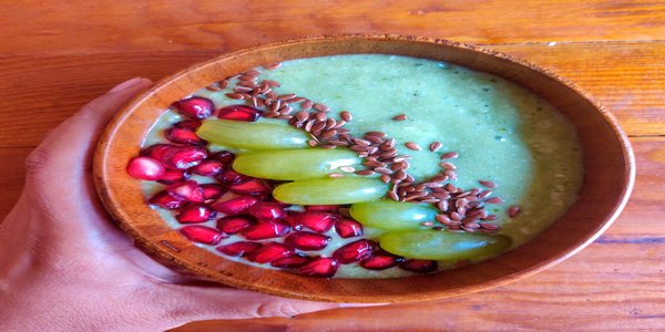 Spinach Banana Smoothie - Vegan Dukan