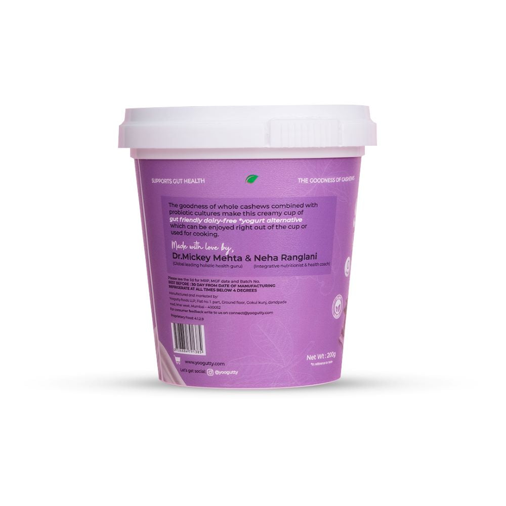 Yoogutty Original Cashew Yogurt, 200g- Bangalore only