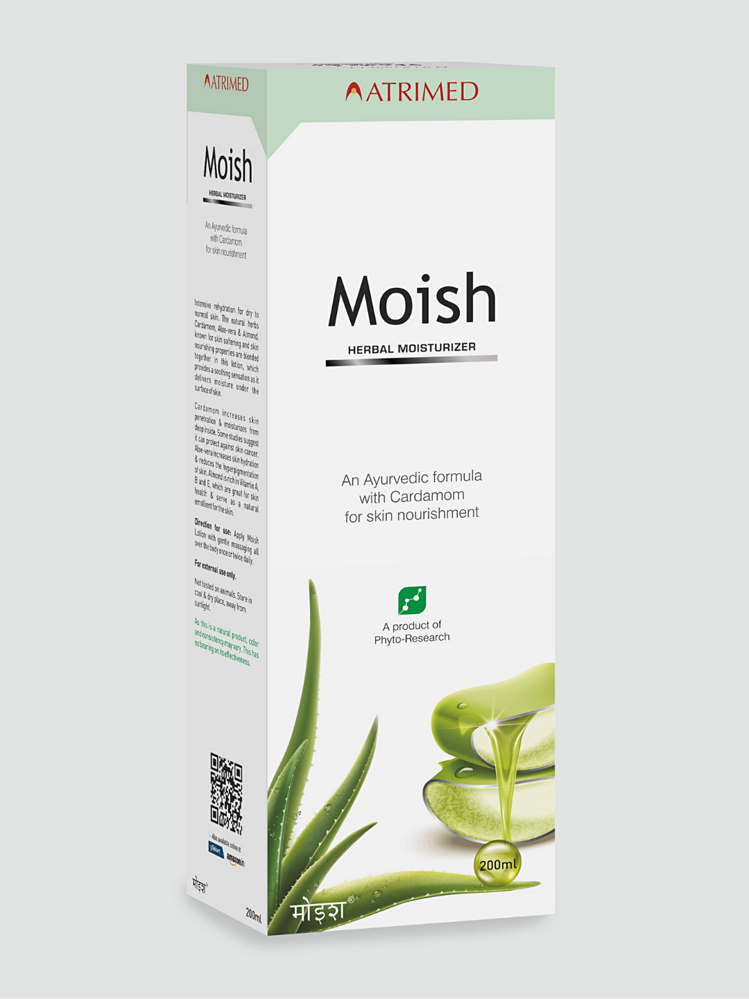 Atrimed Moish Herbal Moisturizer | Pack of 1 | 200ml