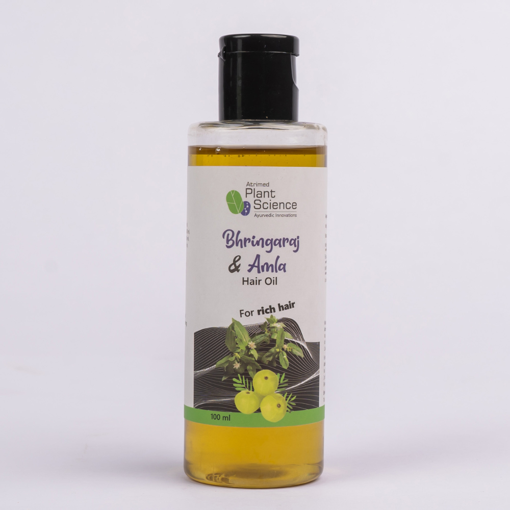 Atrimed Plant Science Bringaraj & Amla Hair Oil | For Rich Hair |100ml