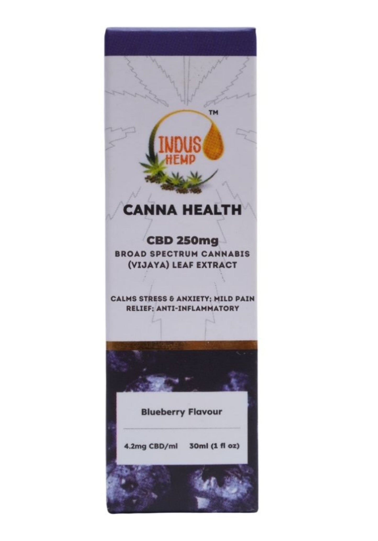 INDUS HEMP CANNA-HEALTH CBD 250 MG - BLUEBERRY FLAVOUR