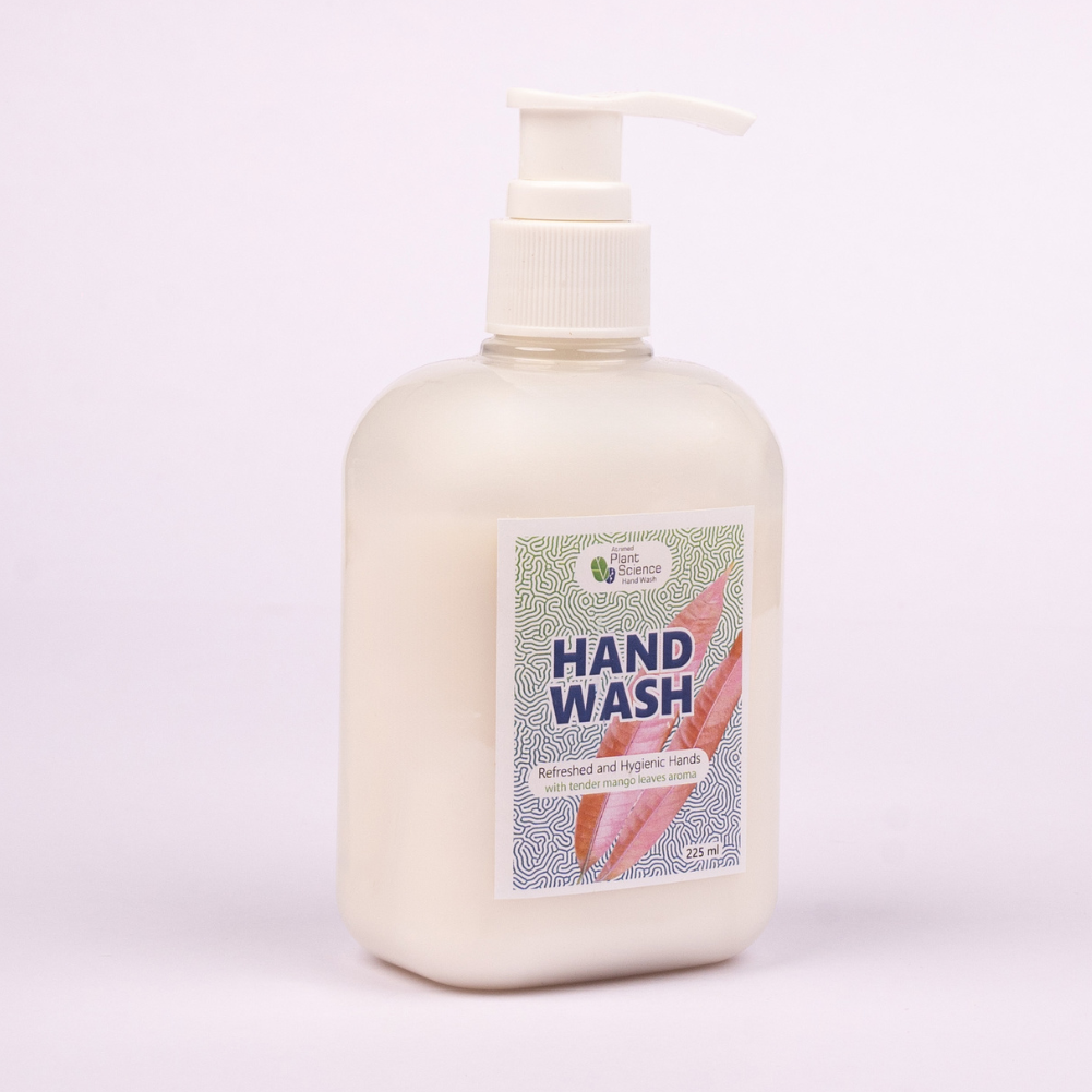 Atrimed Plant Science Hand Wash | Tender Mango Leaves Aroma | Leaves your Hands Feeling Soft & Supple | Contains Aloe Vera, Neem & Turmeric | Removes Dirt, Grime & Bacteria | 225ml