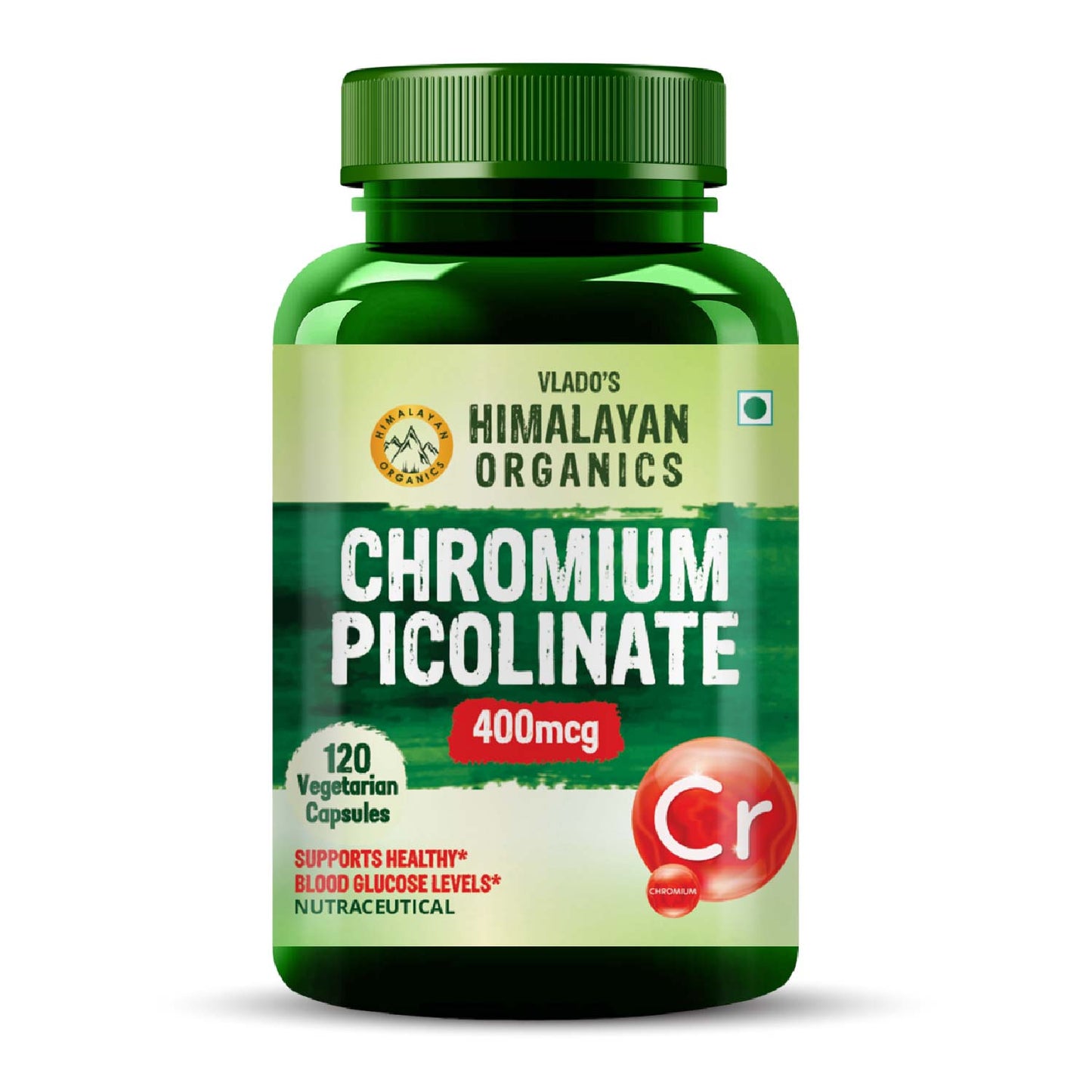 Vlado's Himalayan Organics Chromium Picolinate 400mcg 120 Veg Capsule