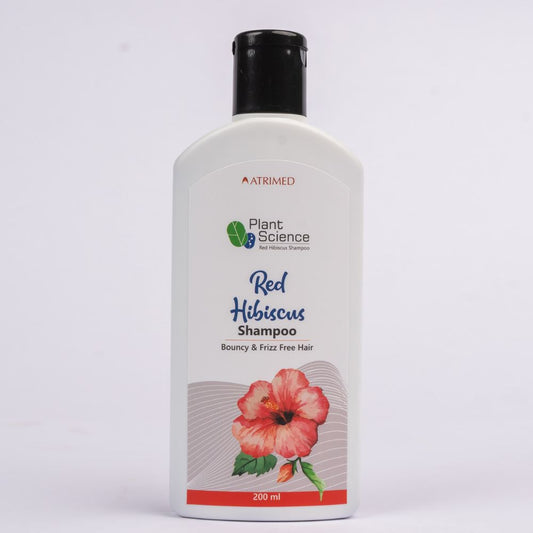 Atrimed Plant Science Red Hibiscus Shampoo | For Bouncy & Frizz Free Hair 200ml | Pack of 1