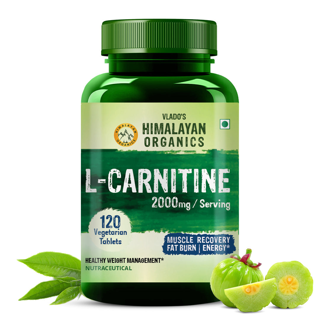 Vlado's Himalayan Organics L Carnitine 2000mg/Serve | 120 Veg Tablets