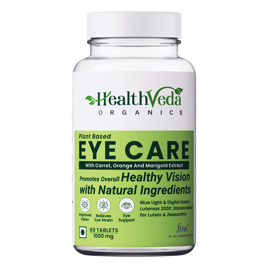 Health Veda Organics Plant Based Eye Care with Lutemax 2020 I 60 Veg Tablets I Protects from Blue Light & Improves Vision I For both for Men & Women