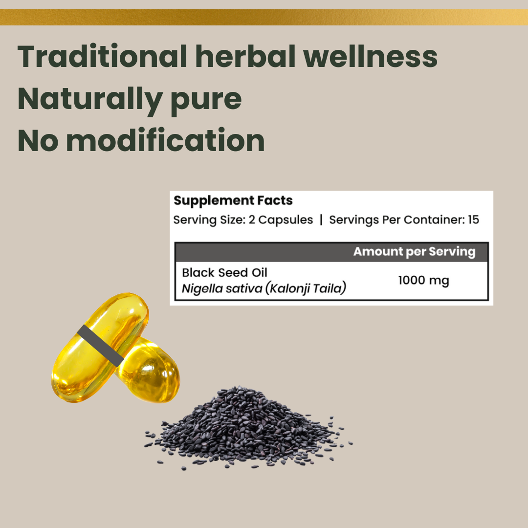 Voll Sante Black Seed Oil Capsule-1000 mg Per Serving | Nigella Sativa Seed Oil With Thymoquinone 8.3 mg Per Serving | HPMC Plant-based Veg Capsule | Ayurvedic | Dietary Supplement | Non-GMO | 30 Capsules