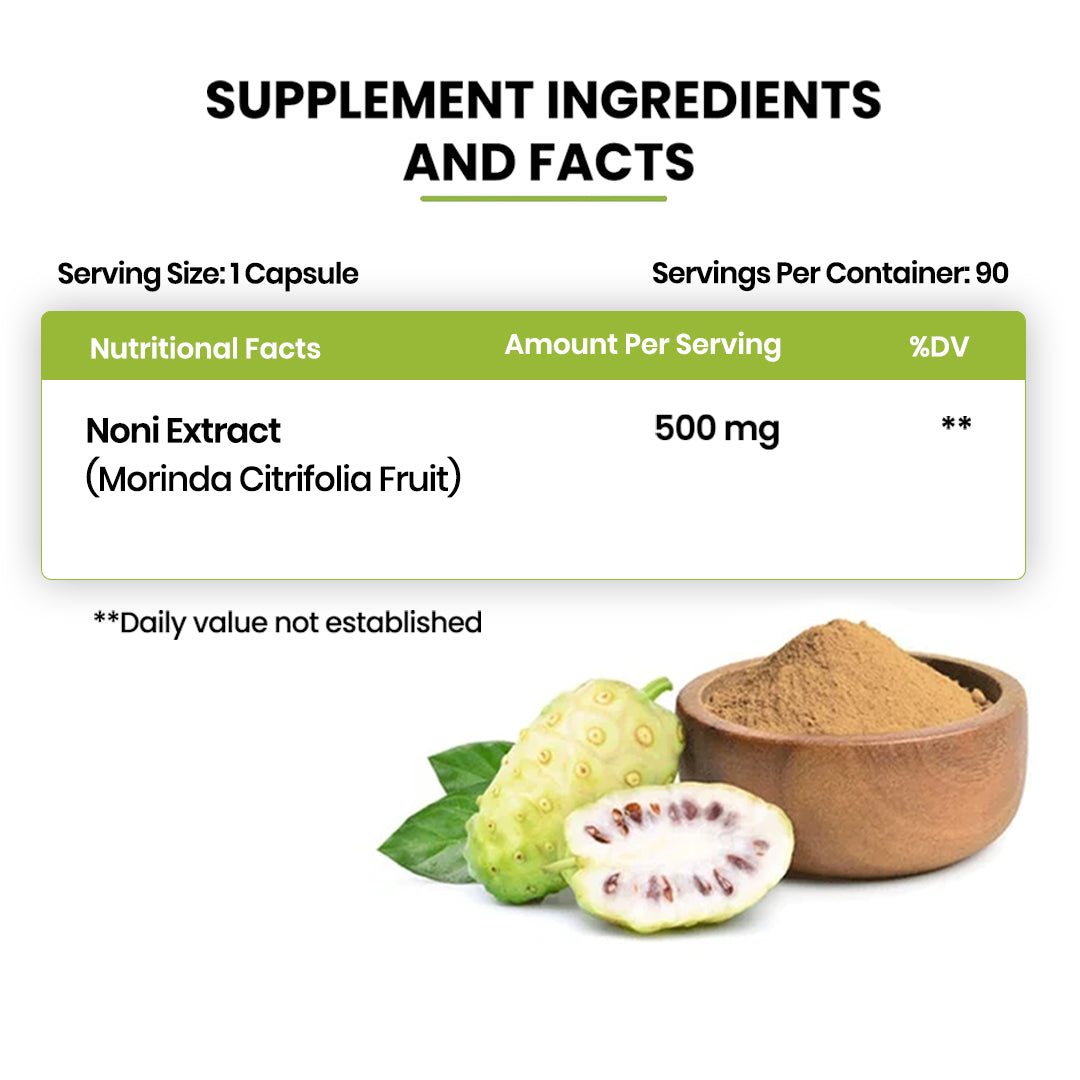 Vlado's Himalayan Organics Noni Gold Extract Body Detoxifier Supplement - 90 Veg Capsules