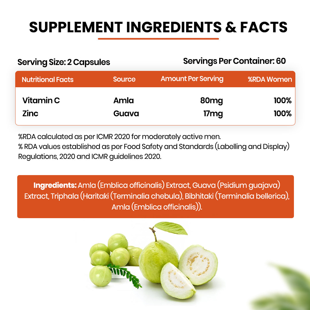 Vlado's Himalayan Organics Plant Based Vitamin C with Zinc - 120 Veg Capsules