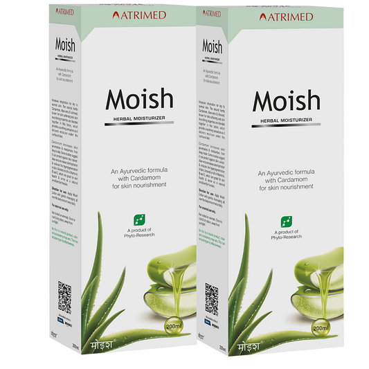 Atrimed Moish Herbal Moisturizer | Pack of 2 | 200ml Each