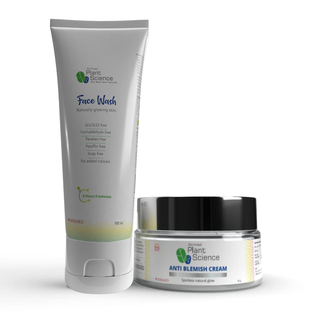Atrimed Plant Science Anti Blemish Cream 50g and Anti Blemish Face Wash 100ml Combo
