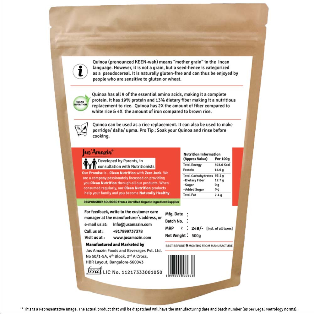 Jus Amazin Organic Quinoa (500g)