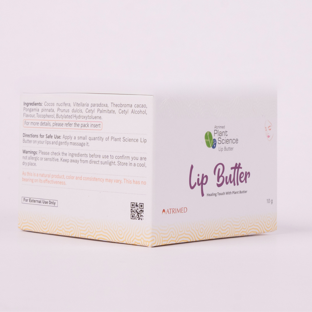 Atrimed Plant Science Lip Butter | For Soft, Supple & Healthy Lips | 10g