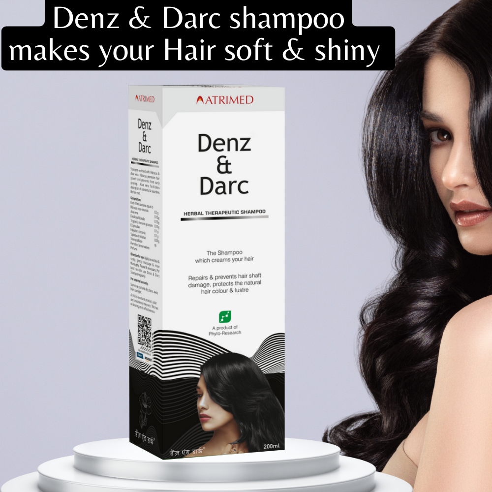 Atrimed Denz & Darc Shampoo and Hair Oil combo (Pack of 2)