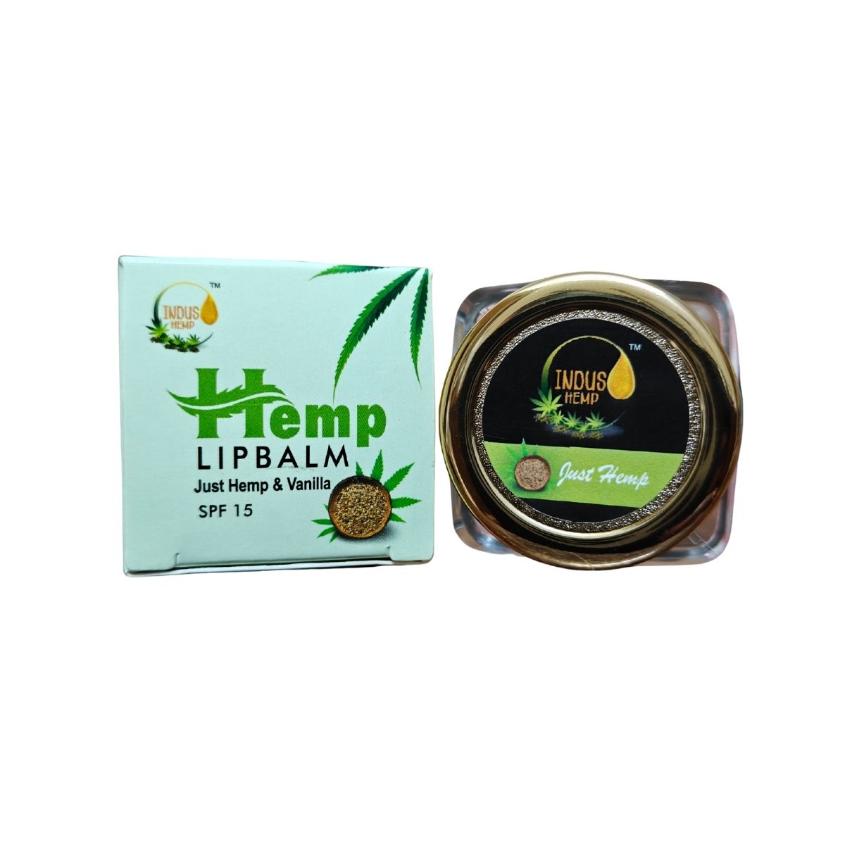 INDUS HEMP LIP BALM | JUST HEMP & VANILLA| SPF 15 | HEAVY DUTY MOISTURIZER