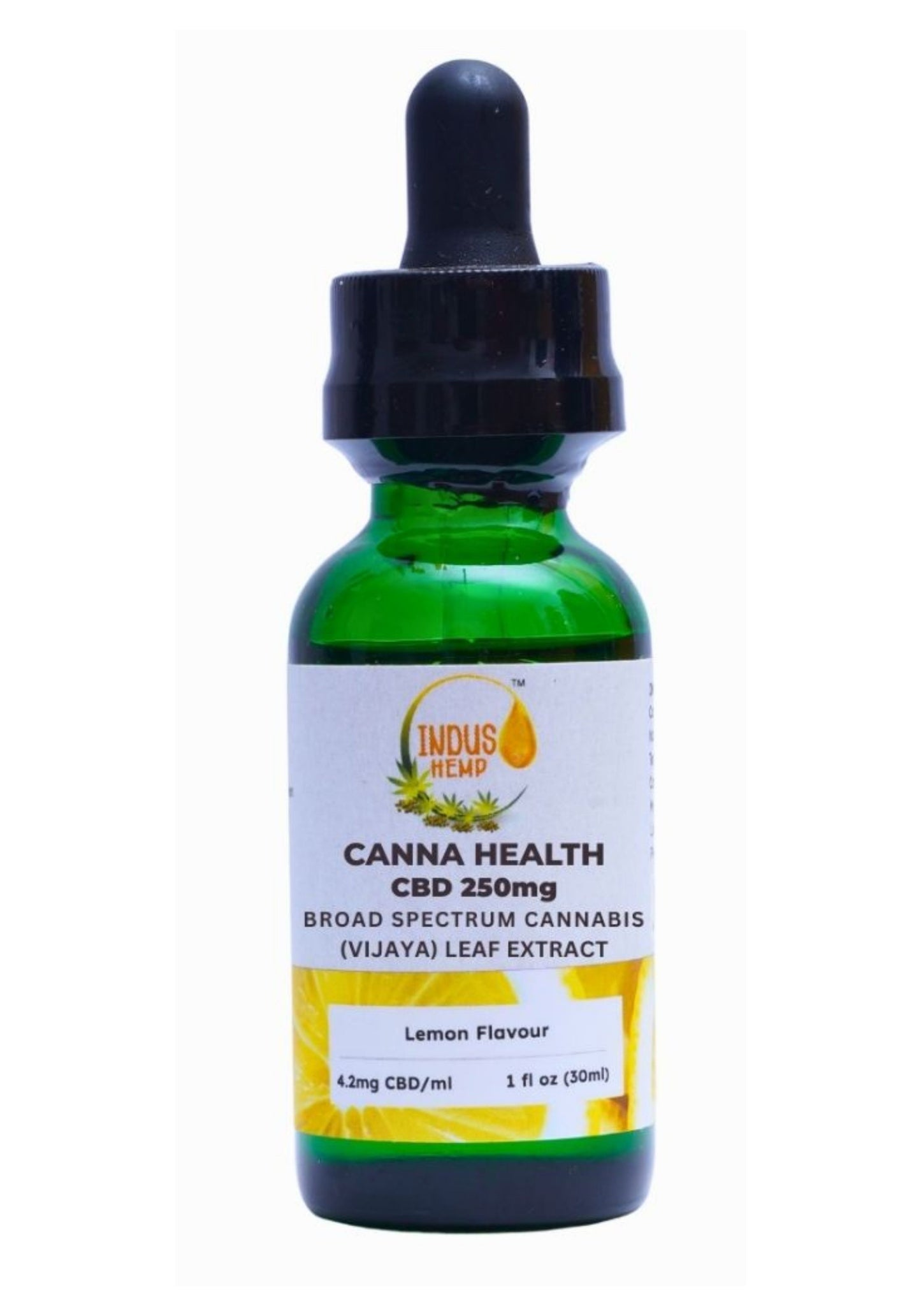INDUS HEMP CANNA HEALTH CBD 250mg – Lemon Flavour 30ml