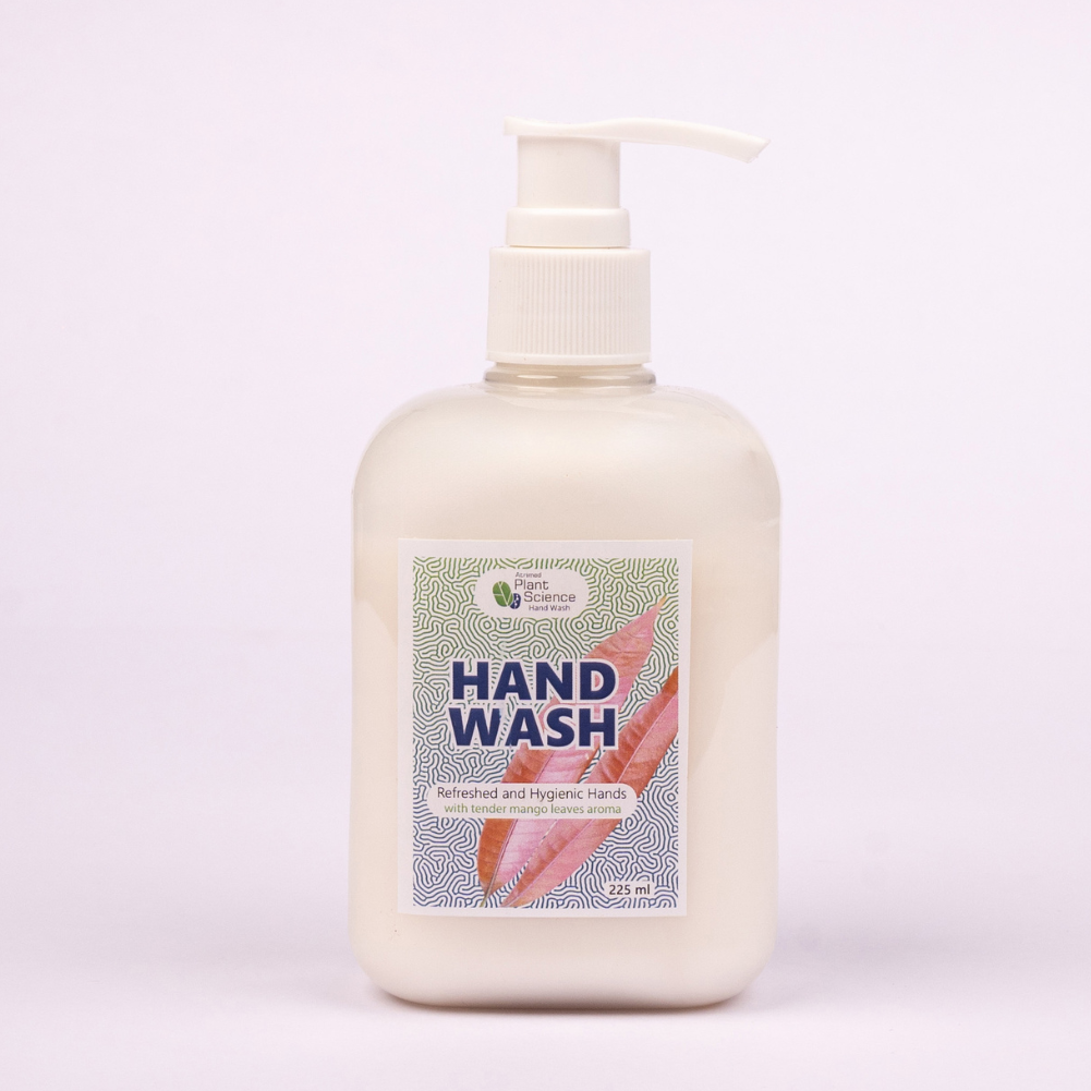 Atrimed Plant Science Hand Wash | Tender Mango Leaves Aroma | Leaves your Hands Feeling Soft & Supple | Contains Aloe Vera, Neem & Turmeric | Removes Dirt, Grime & Bacteria | 225ml