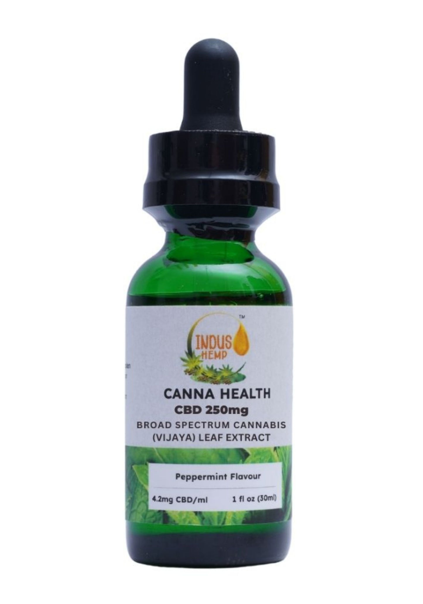 INDUS HEMP CANNA HEALTH CBD 250mg – Peppermint Flavour 30ml