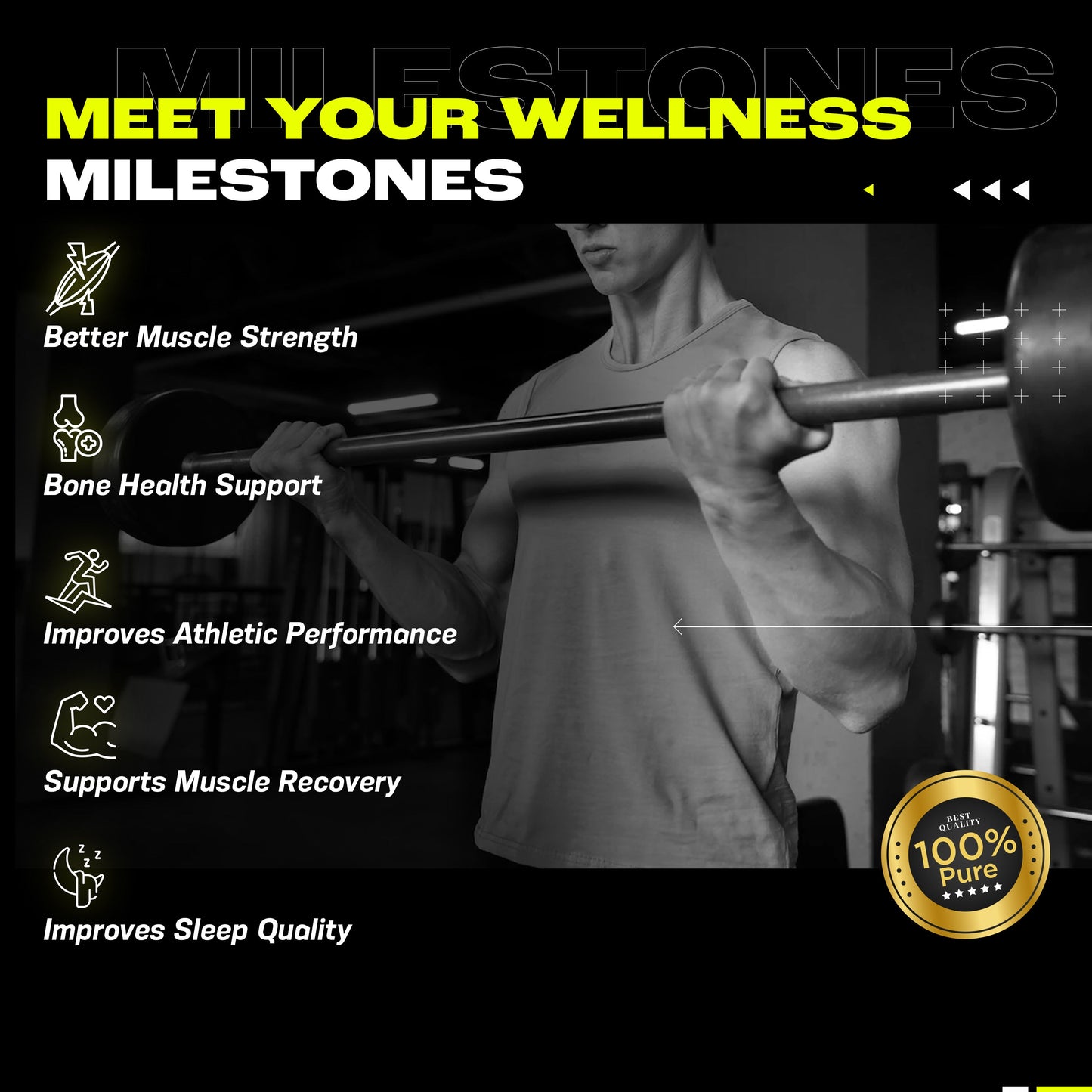 Health Veda Organics ZMA (Zinc, Magnesium Aspartate & Vitamin B6) | Supports Muscle Recovery & Sleep Quality | For Both Men & Women | 60 Veg Tablets