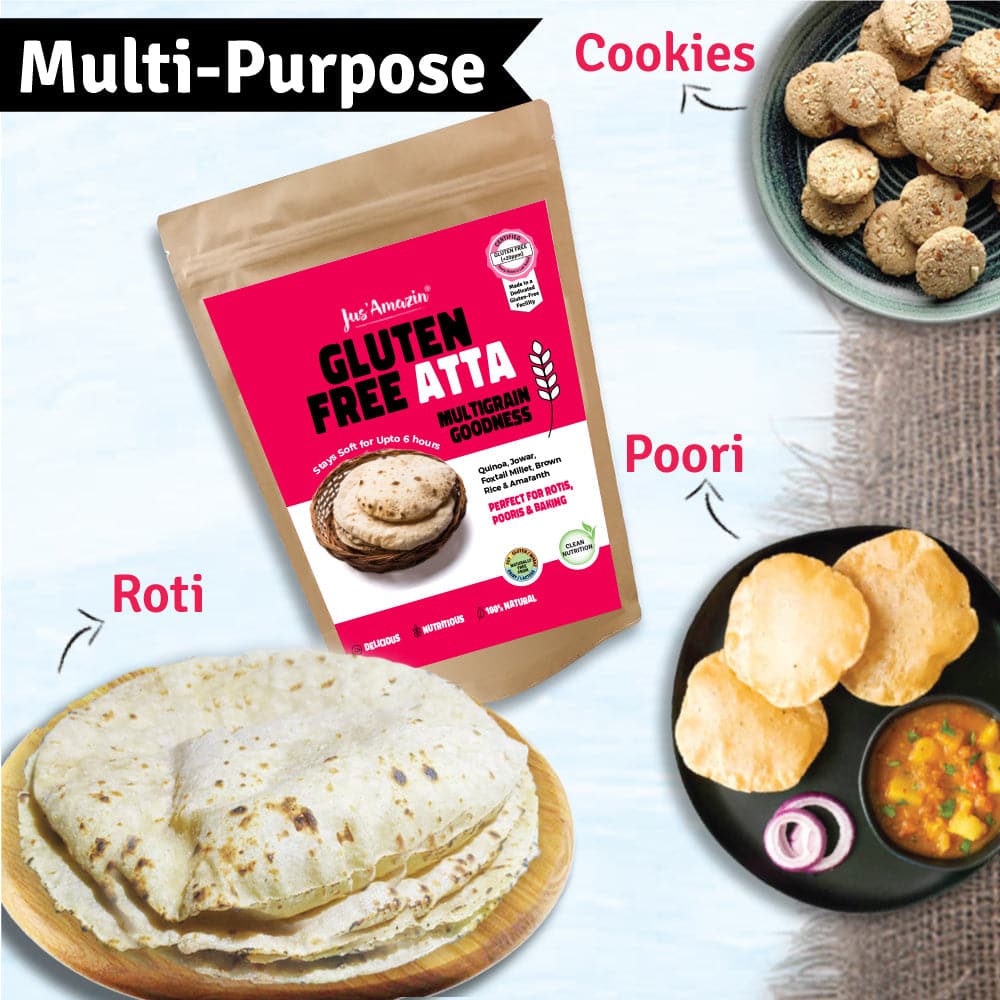 Jus Amazin Gluten Free Atta (1 Kg)