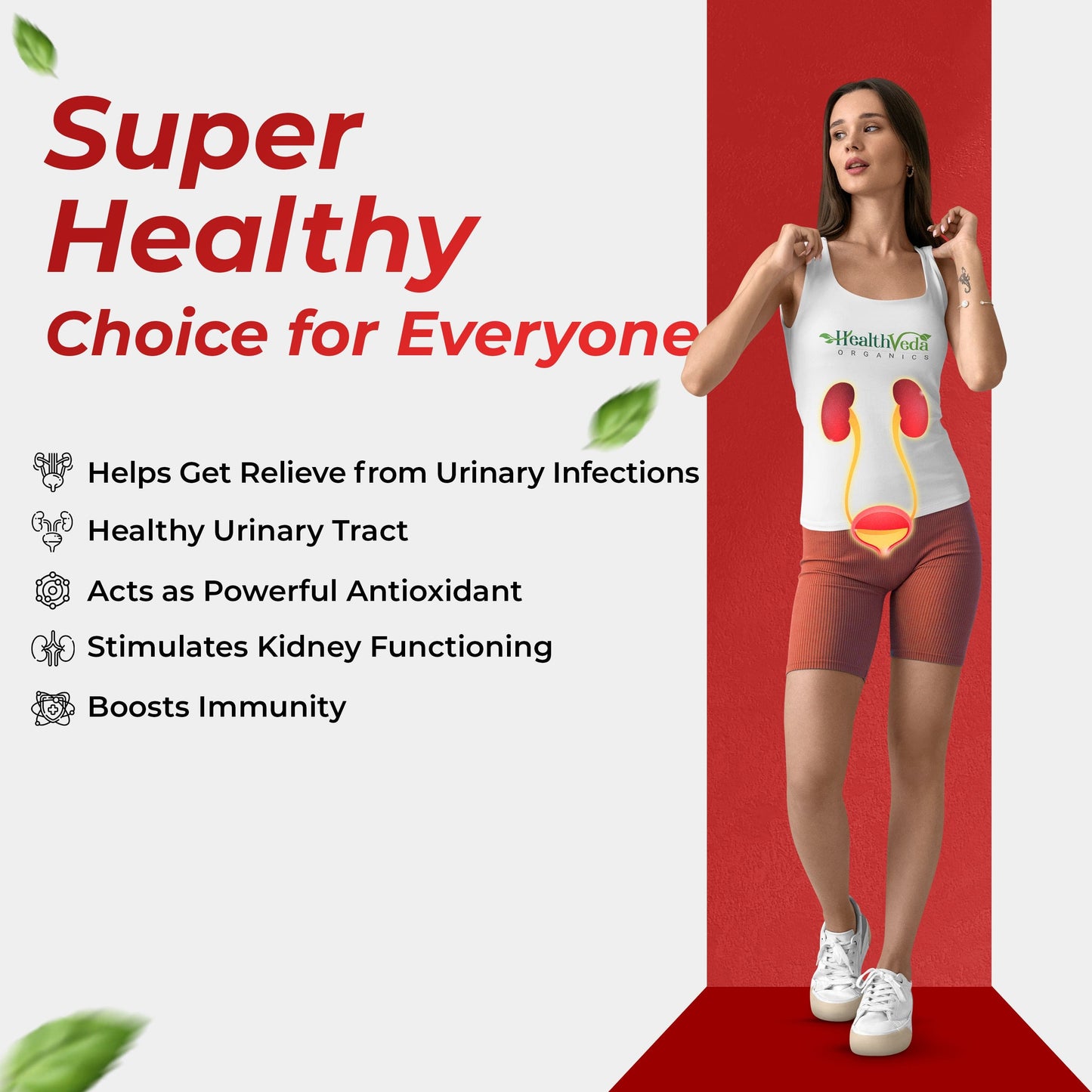 Health Veda Organics D-Mannose 500 mg + Cranberry Extract 200 mg | 60 Veg Tablets I Supports Kidney Health & Urinary Tract Infection