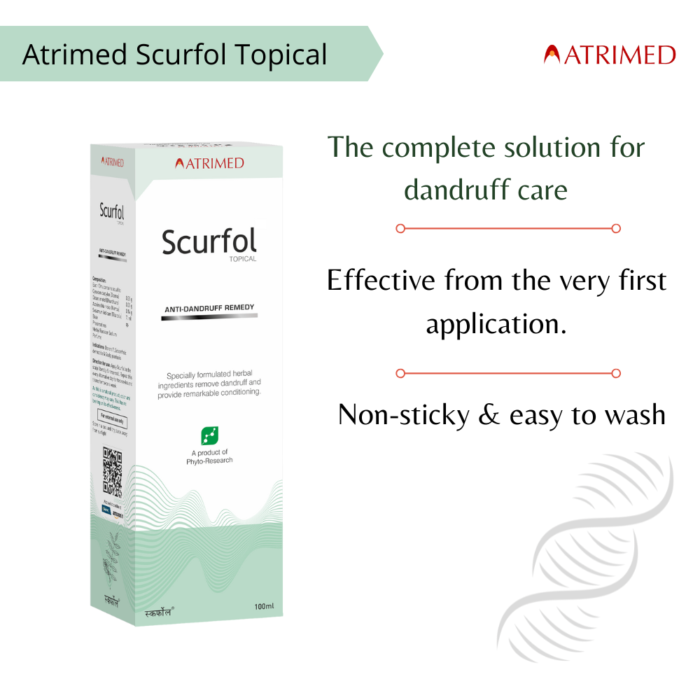Denz & Darc Hair Oil and Scurfol Anti-Dandruff Topical Pack of 4