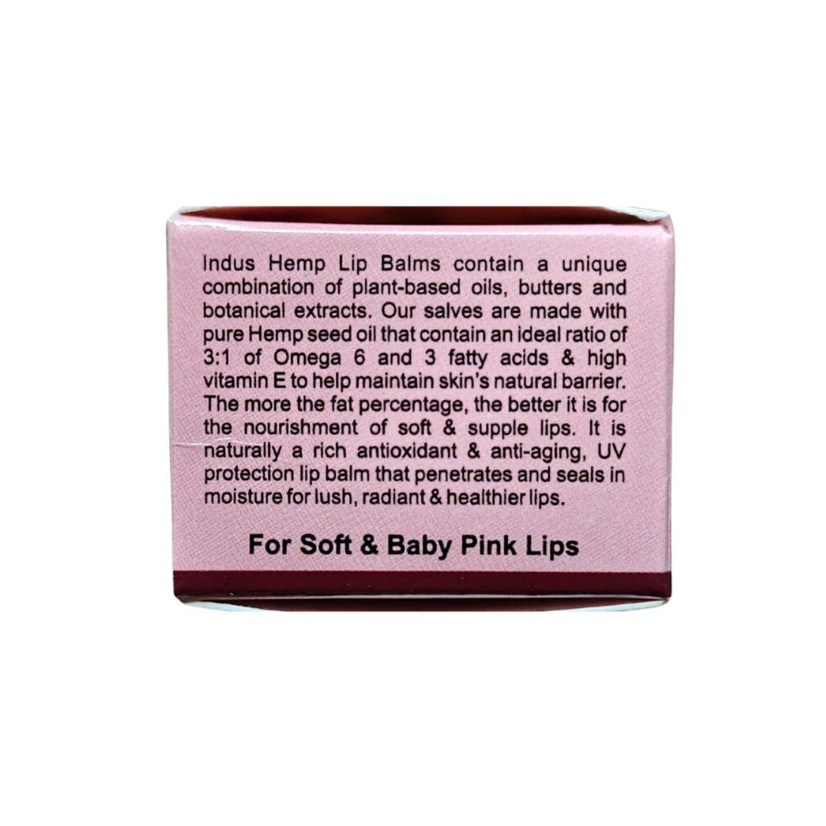 INDUS HEMP LIP BALM | BEETROOT & ROSE | SPF 15 | FOR SOFT & BABY PINK LIPS
