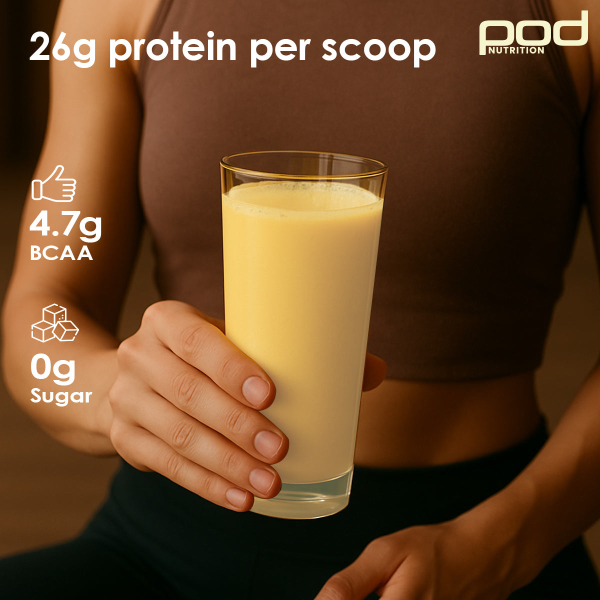 POD NUTRITION Pea Protein Isolate Powder | Vegan Plant Protein, No Added Sugar, Dairy Free| Clean & Easy to Digest with Essential Amino Acids (1kg, Hapus Mango)