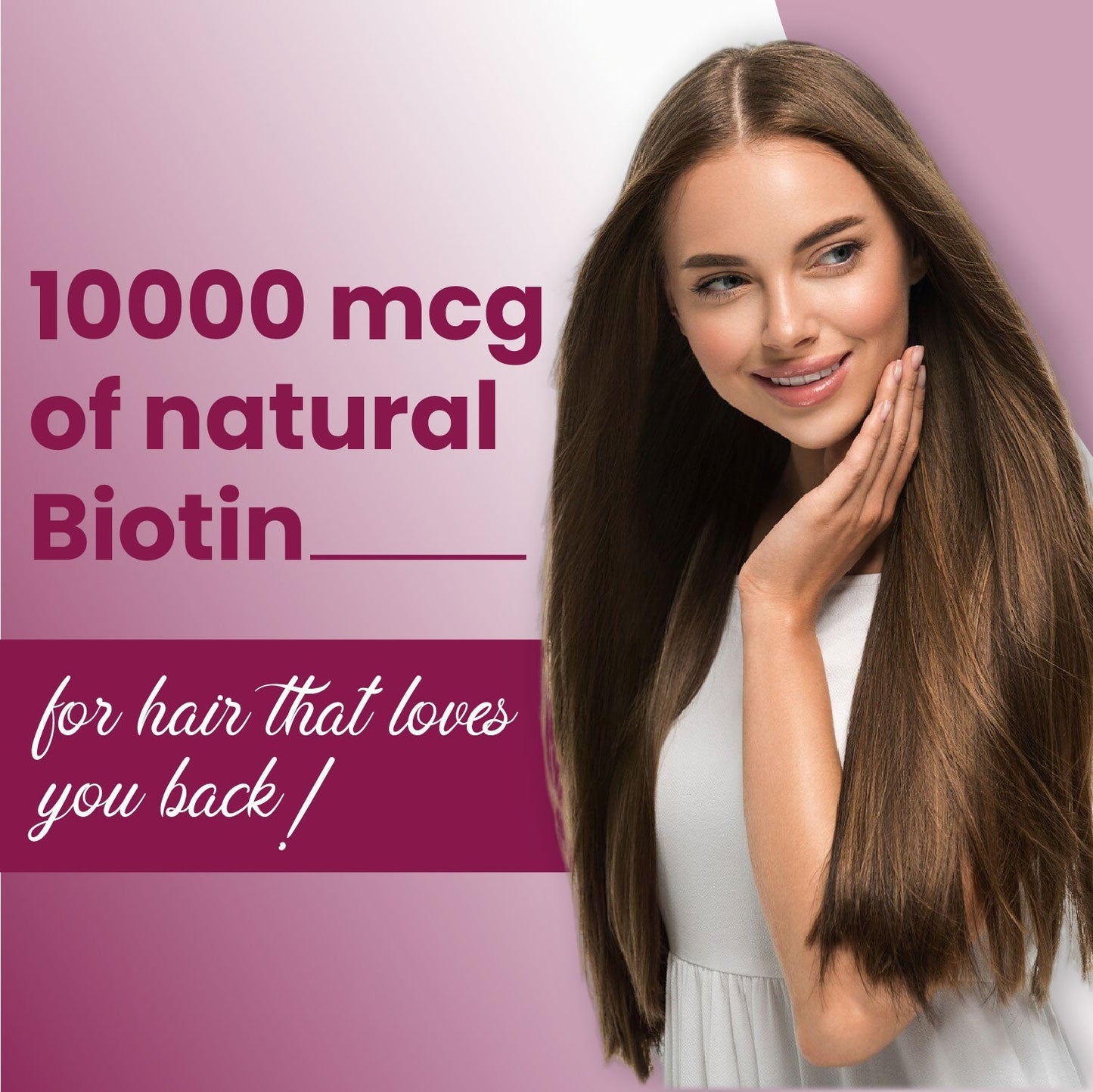 Vlado’s Himalayan Organics Biotin 10000 MCG Tablets | With Sesbania Grandiflora Extract | Biotin Supplement for Men & Women – 90 Veg Tablets