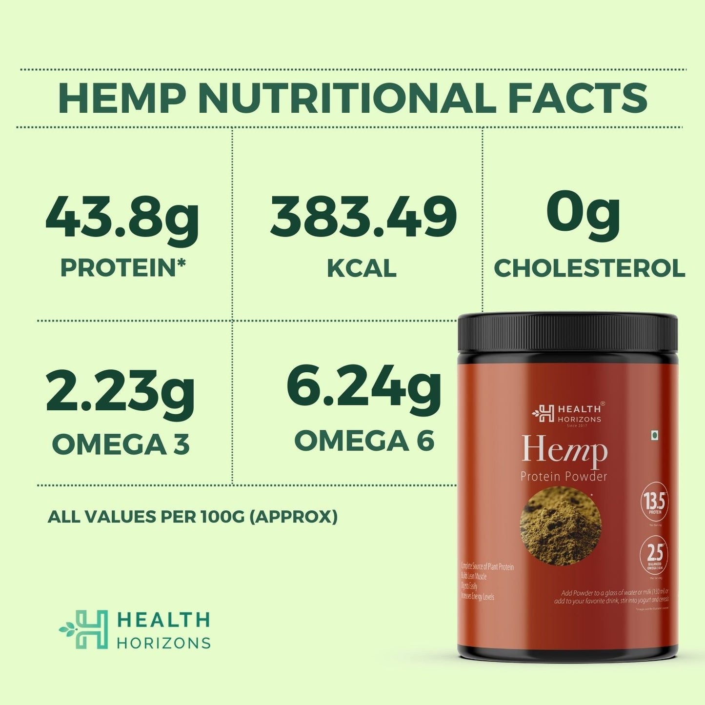 Health Horizons Hemp Protein Powder (500g)
