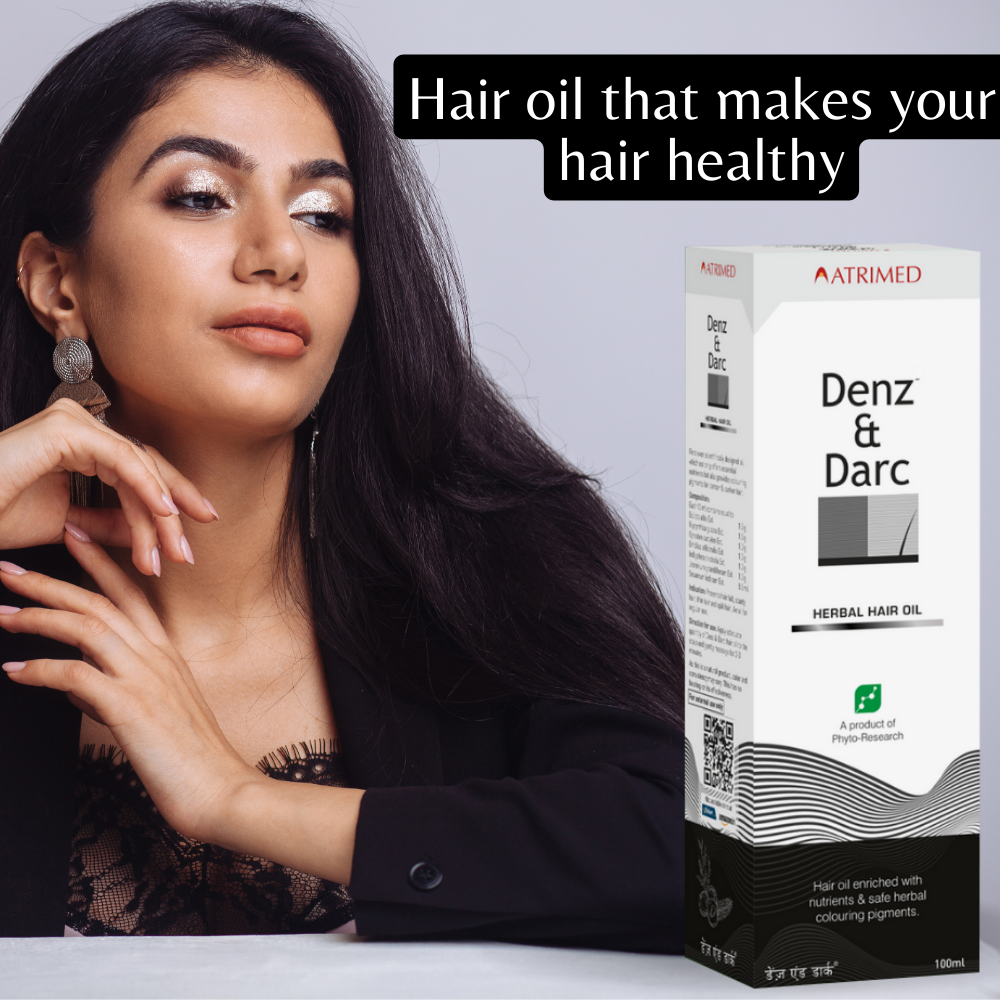 Atrimed Denz & Darc Herbal Hair Oil | Pack of 2 | 100ml Each