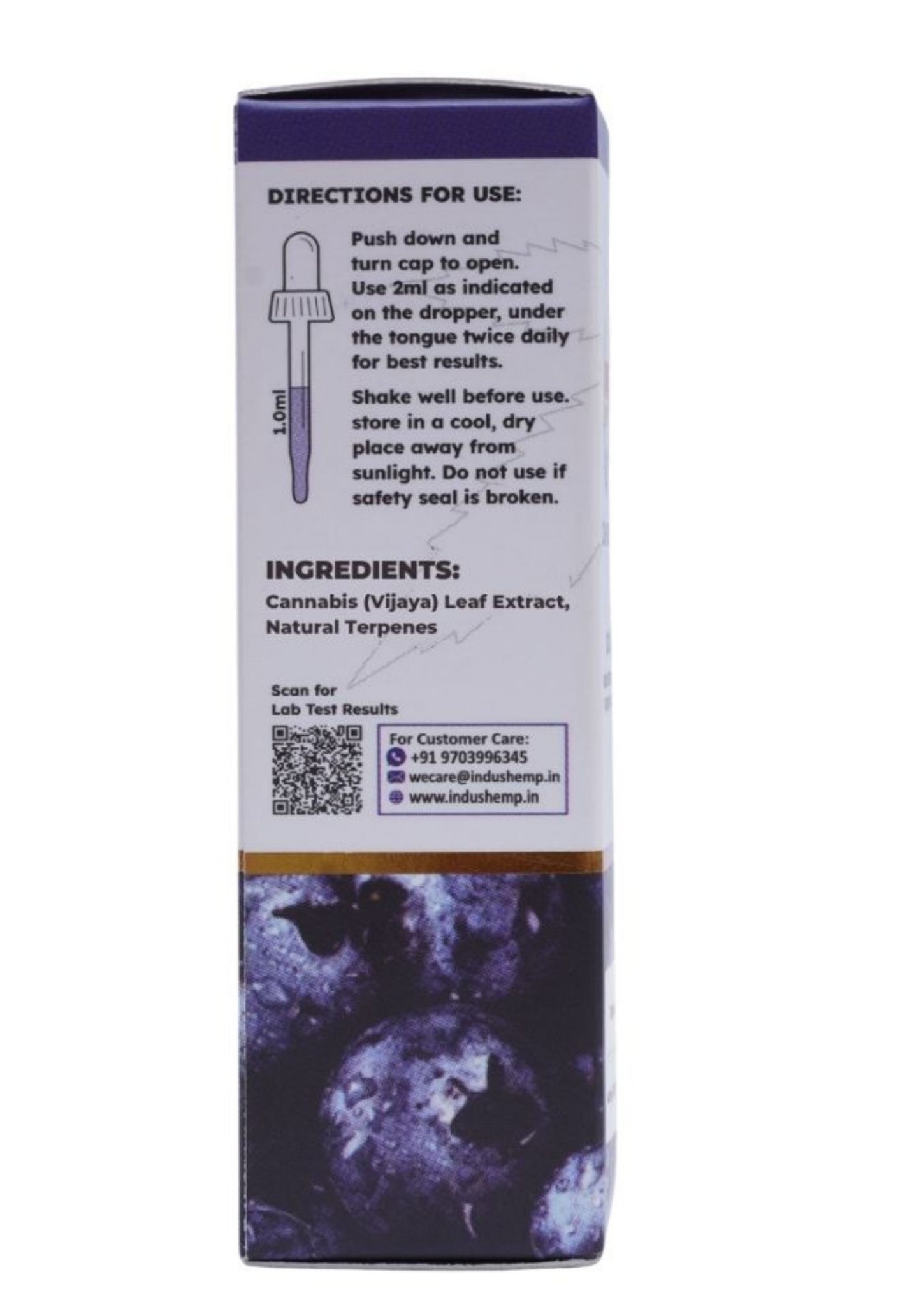 INDUS HEMP CANNA-HEALTH CBD 250 MG - BLUEBERRY FLAVOUR