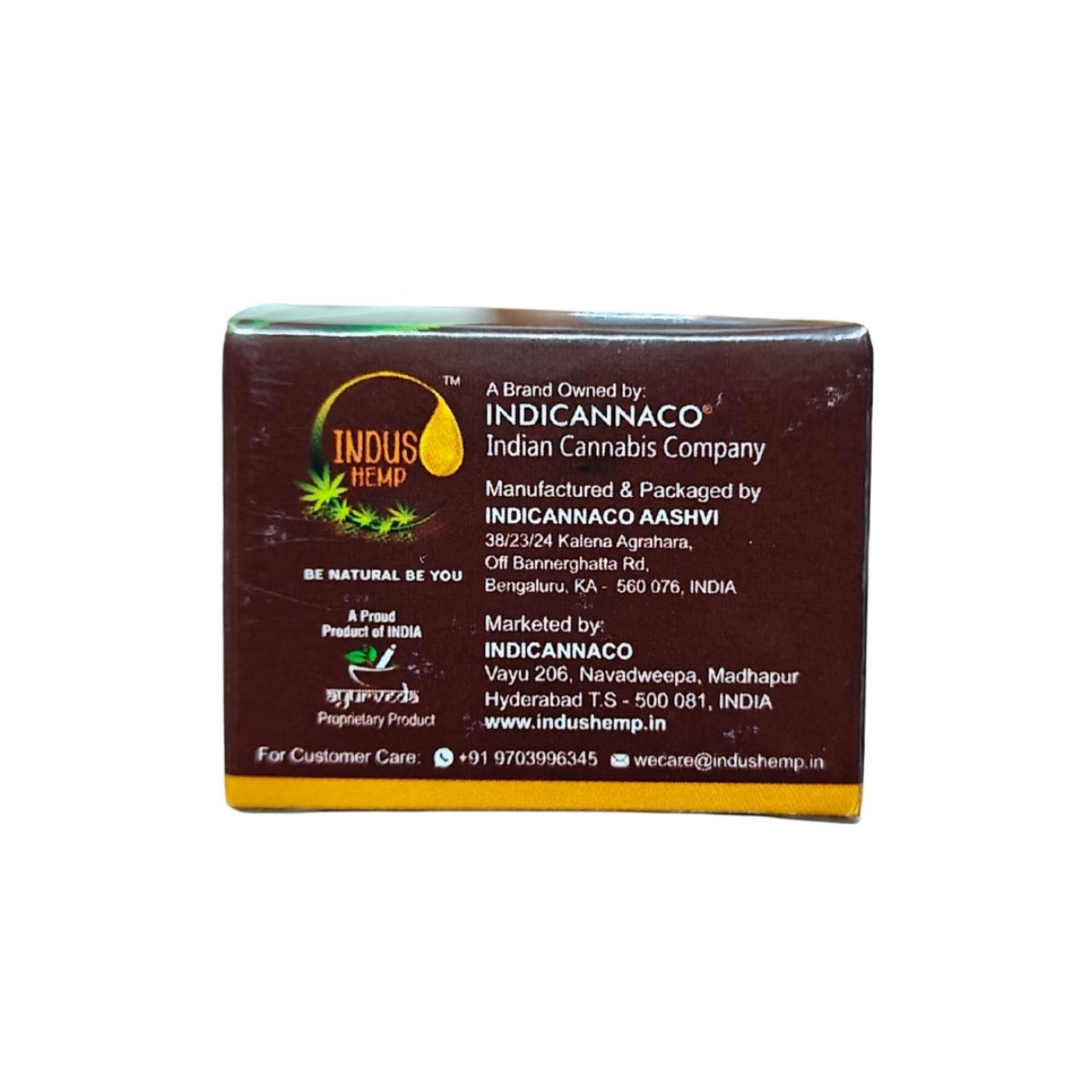 INDUS HEMP LIP BALM | CHOCOLATE | SPF 15 | FOR RESTORES DEHYDRATED LIPS