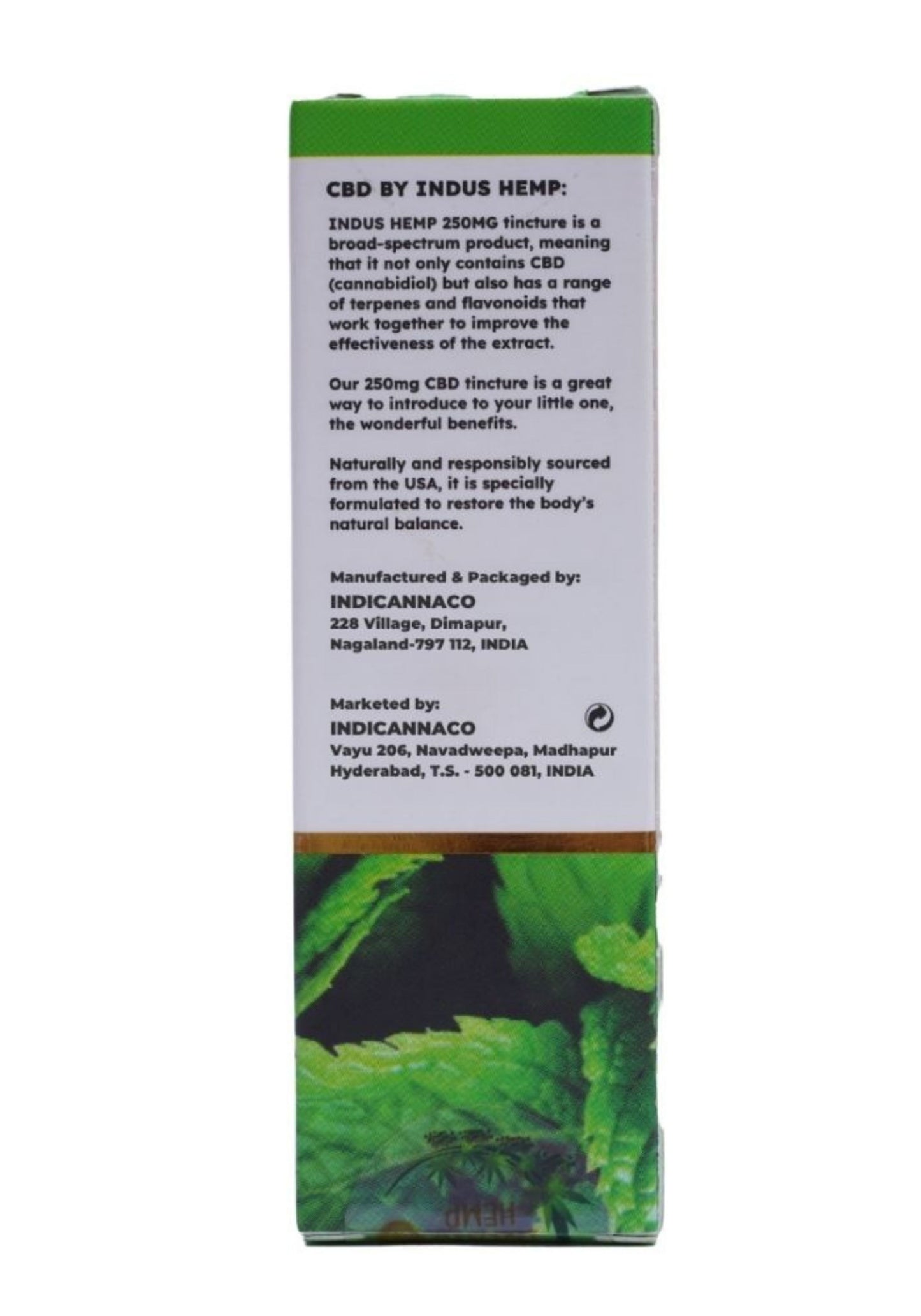 INDUS HEMP CANNA HEALTH CBD 250mg – Peppermint Flavour 30ml
