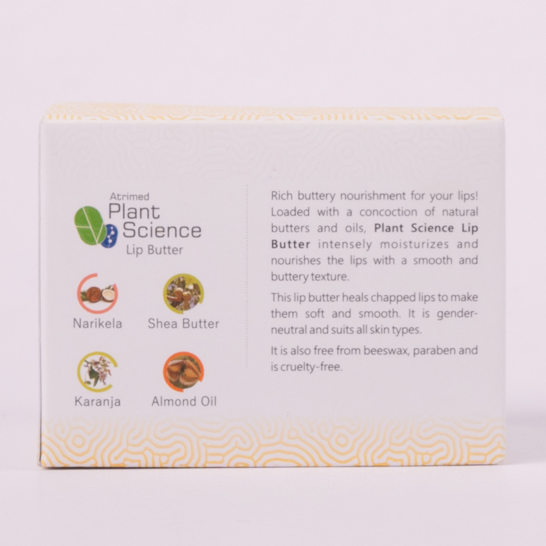 Atrimed Plant Science Lip Butter | For Soft, Supple & Healthy Lips | 10g