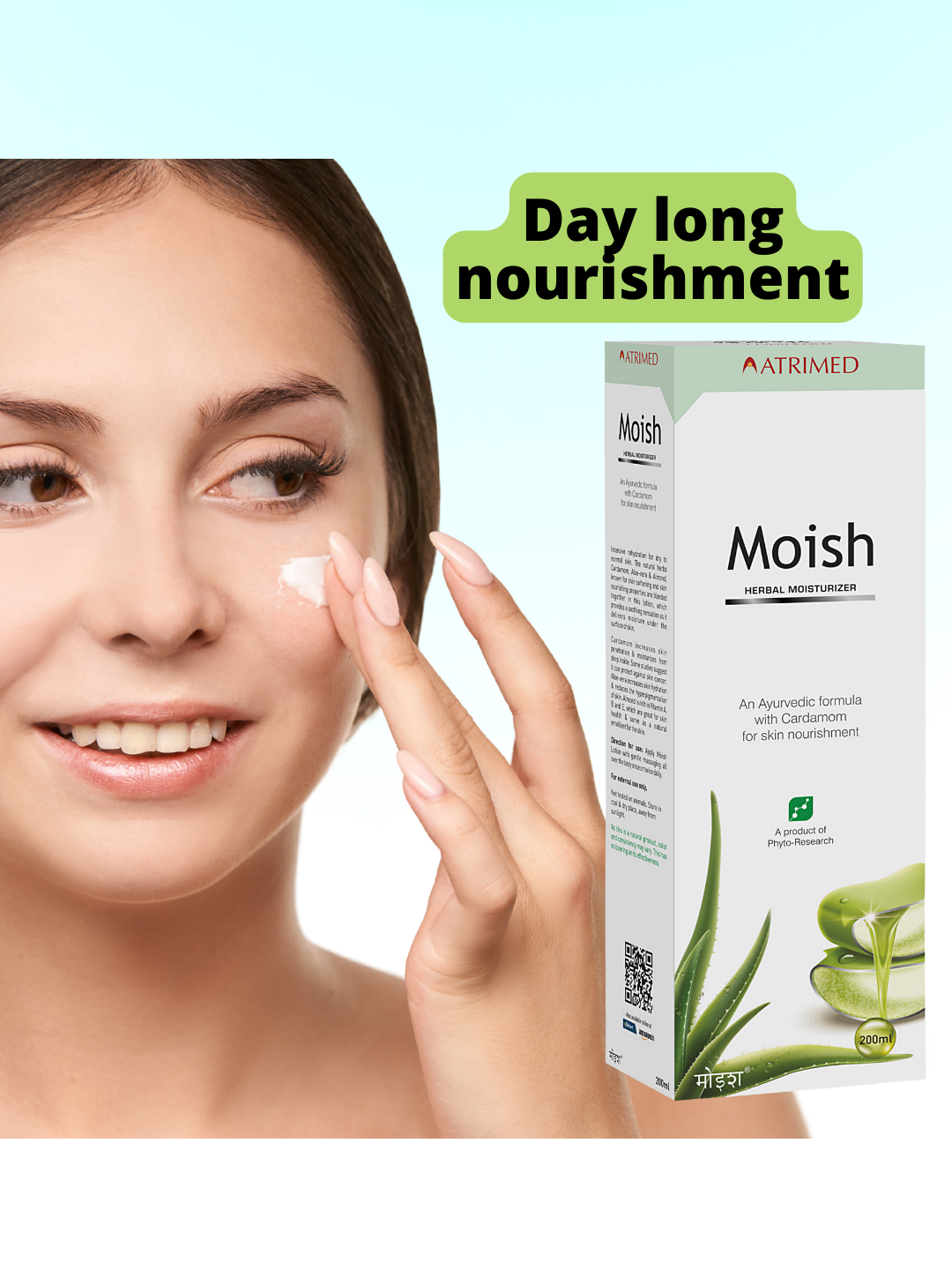 Atrimed Moish Herbal Moisturizer | Pack of 2 | 200ml Each