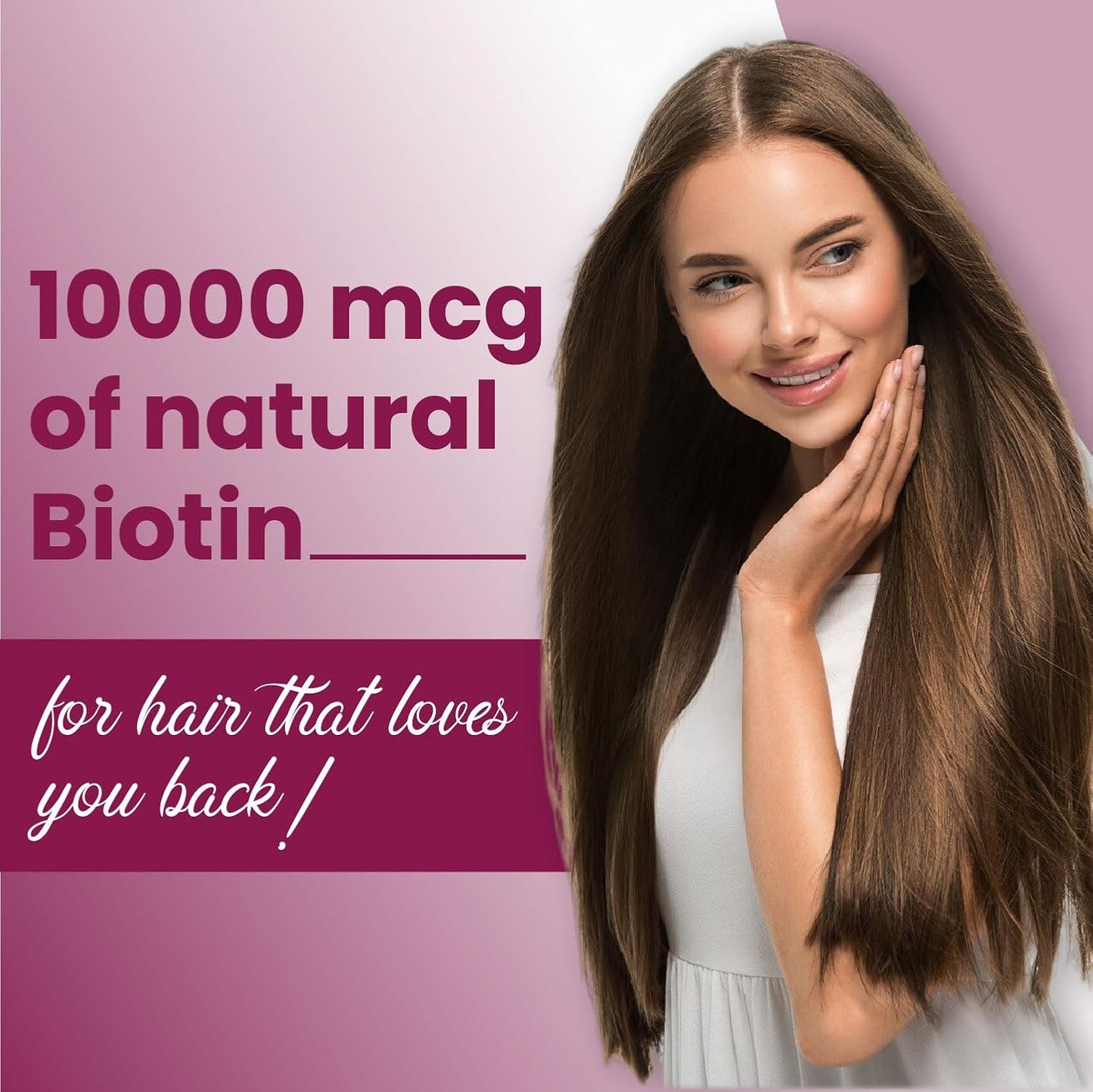 Vlado’s Himalayan Organics Biotin 10000 MCG Tablets | With Sesbania Grandiflora Extract | Biotin Supplement for Men & Women – 60 Veg Tablets
