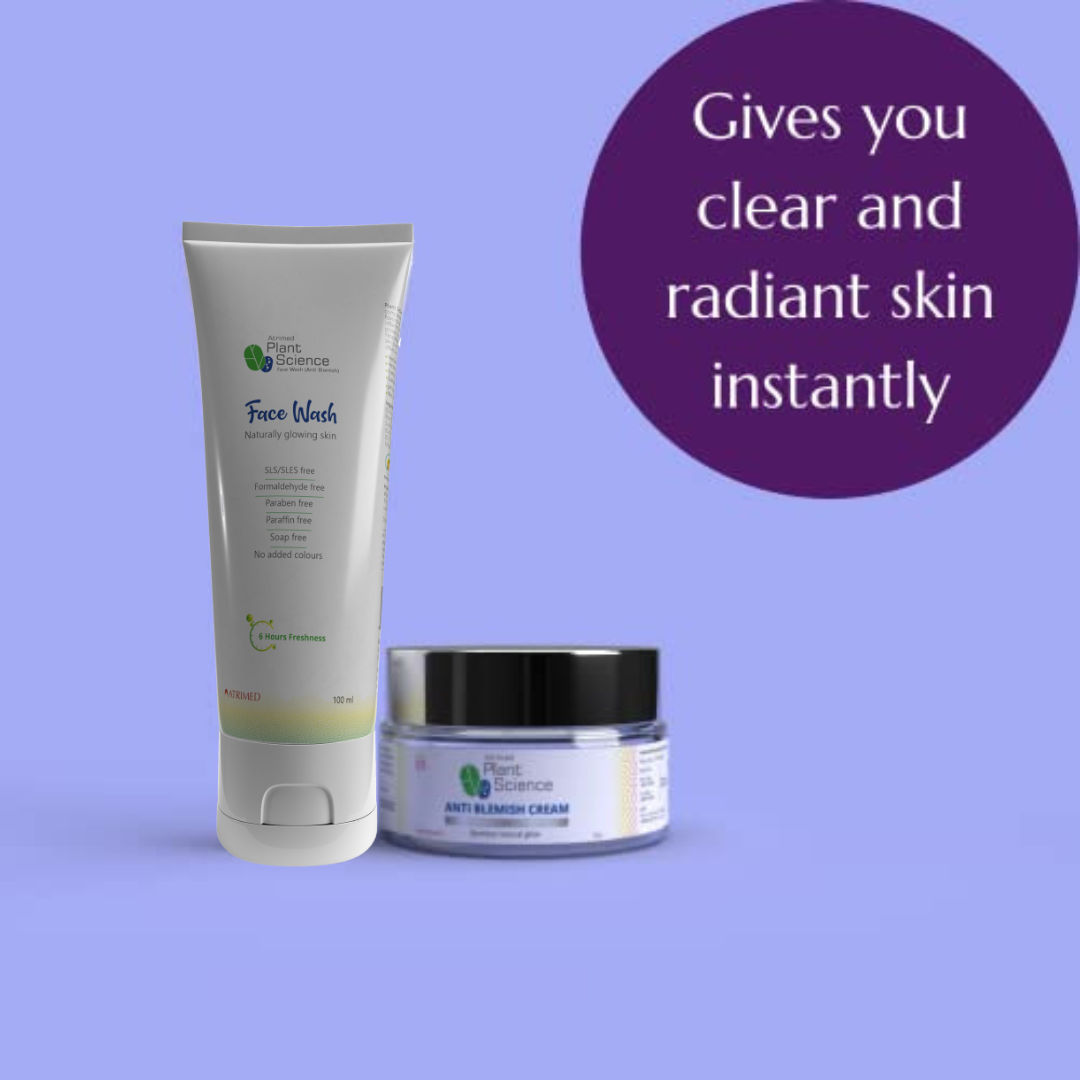 Atrimed Plant Science Anti Blemish Cream 50g and Anti Blemish Face Wash 100ml Combo