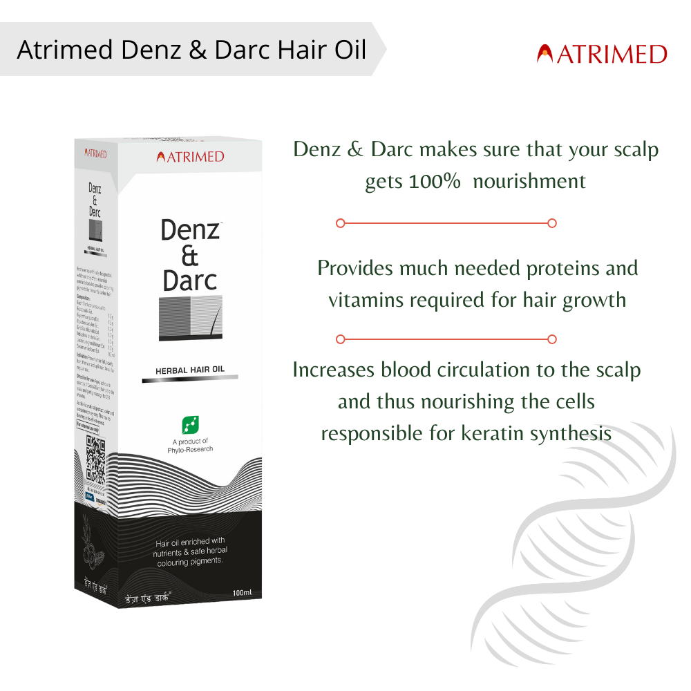 Denz & Darc Hair Oil and Scurfol Anti-Dandruff Topical Pack of 4
