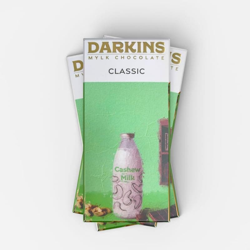 Darkins Mylk Classic Chocolate | Unrefined Cane Sugar | 50 Gm Each Pack Of 3 (DAIRY FREE)