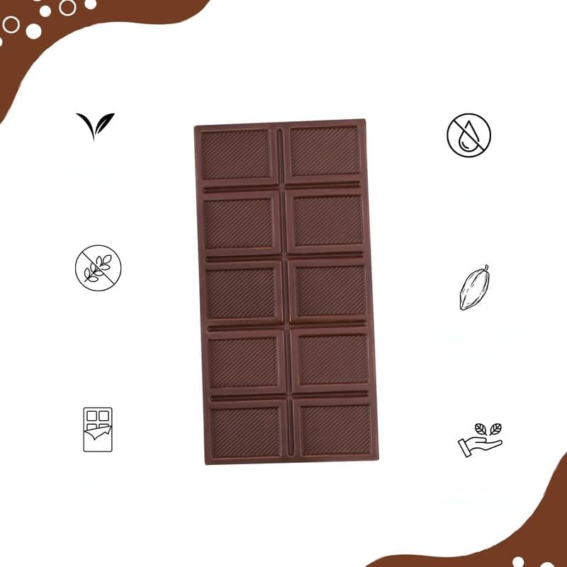 Darkins Mylk Classic Chocolate | Unrefined Cane Sugar | 50 Gm Each Pack Of 3 (DAIRY FREE)