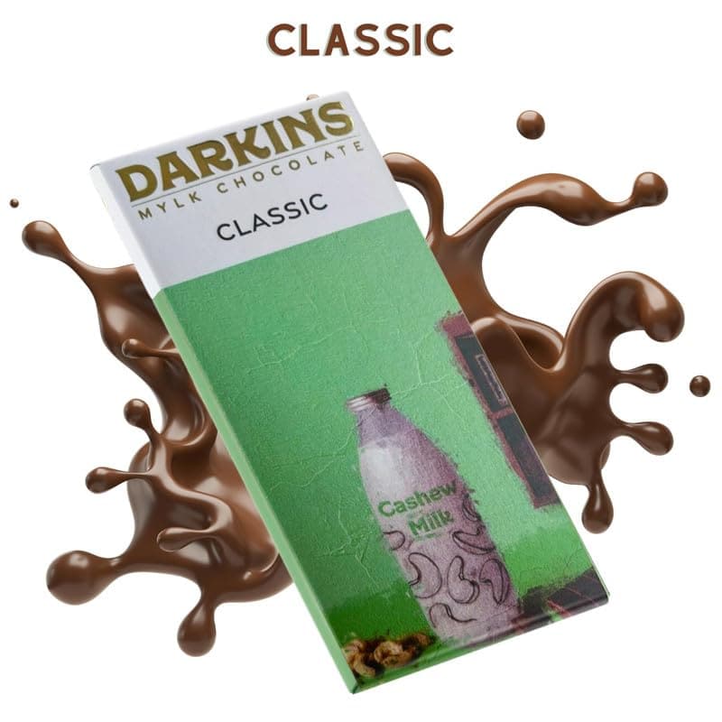 Darkins Mylk Classic Chocolate | Unrefined Cane Sugar | 50 Gm Each Pack Of 3 (DAIRY FREE)