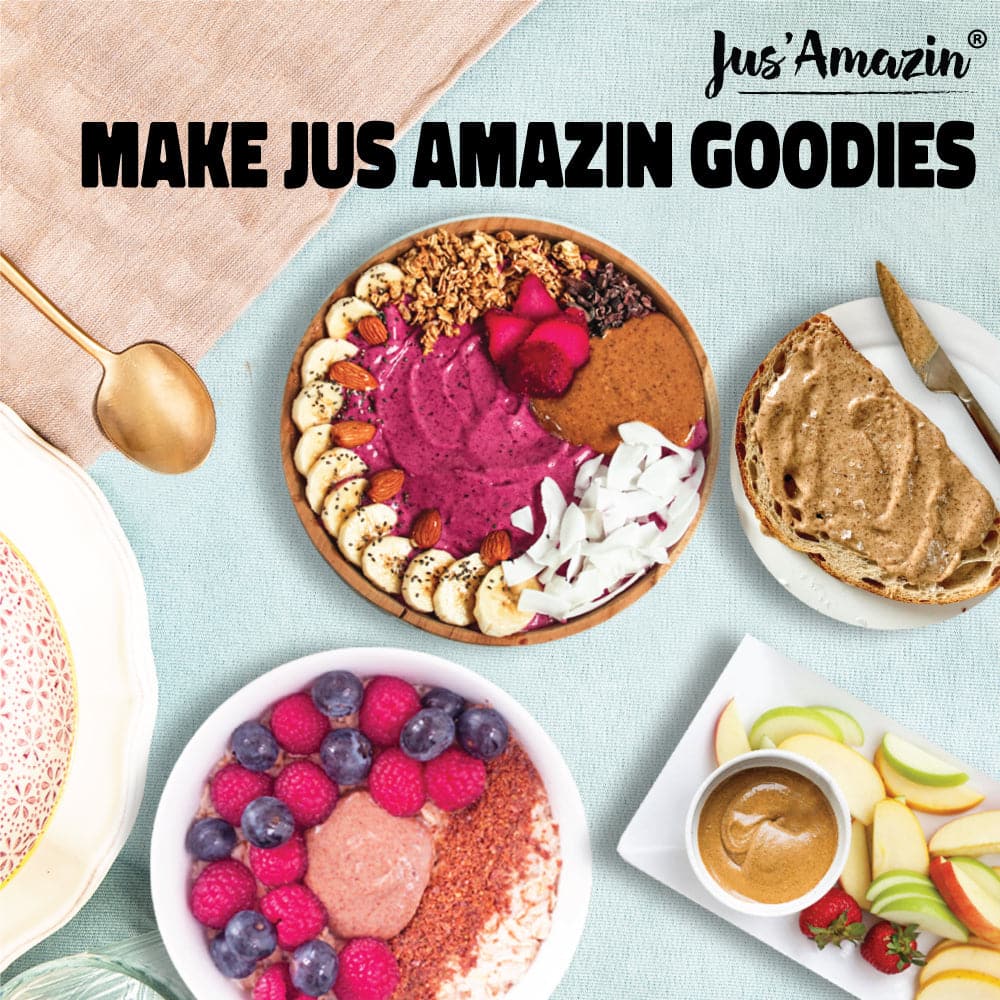Jus Amazin Creamy Almond Butter - Unsweetened (325g)