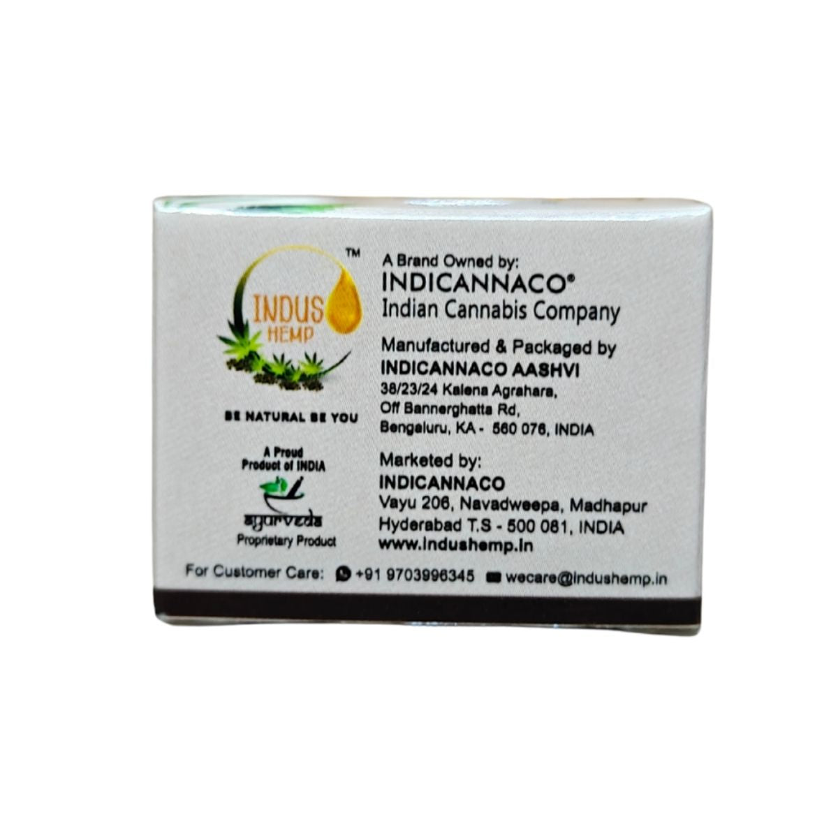 INDUS HEMP LIP BALM | COCOA & COFFEE | SPF 15 | FOR REJUVENATES DULL LIPS
