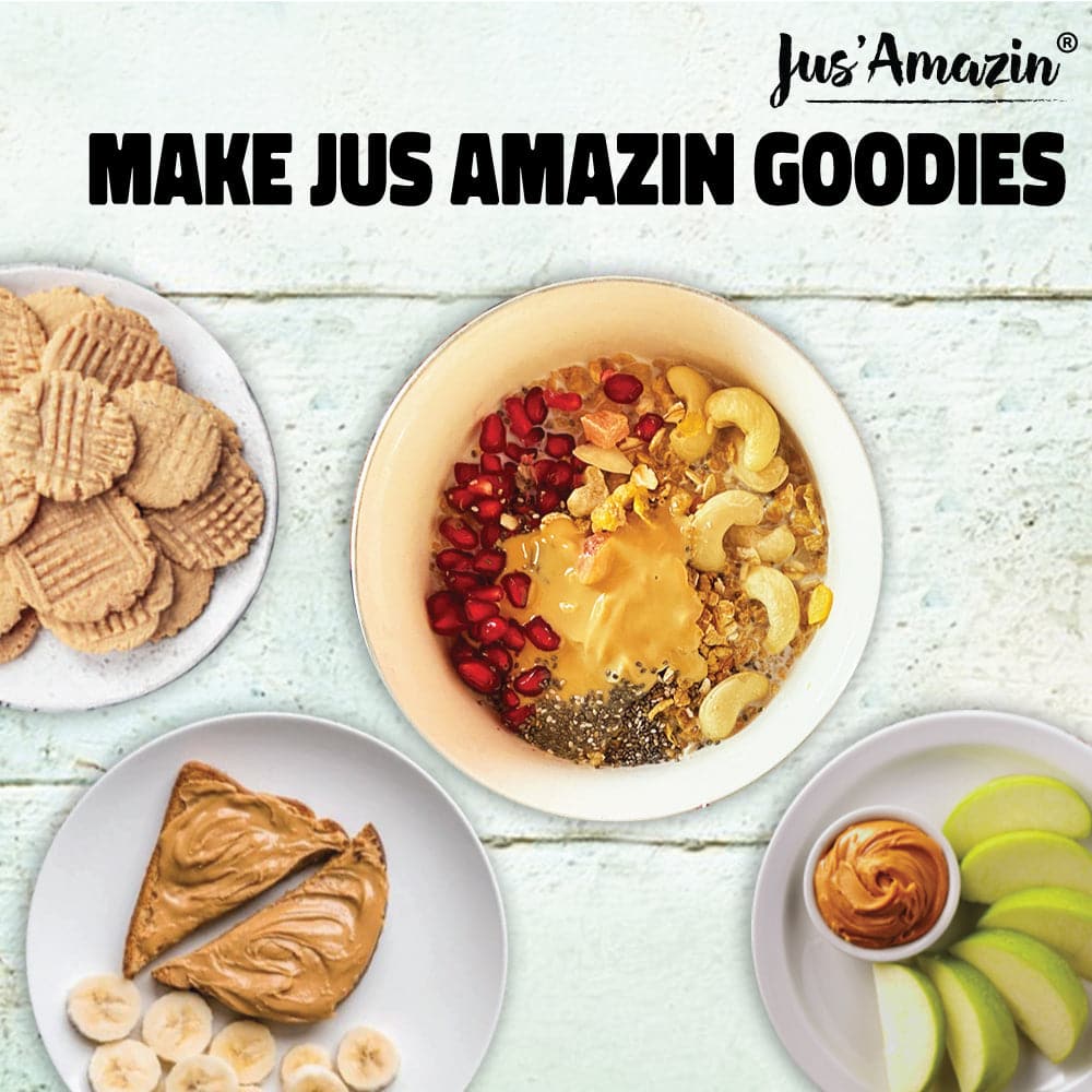 Jus Amazin Creamy Peanut Butter - Unsweetened 325g