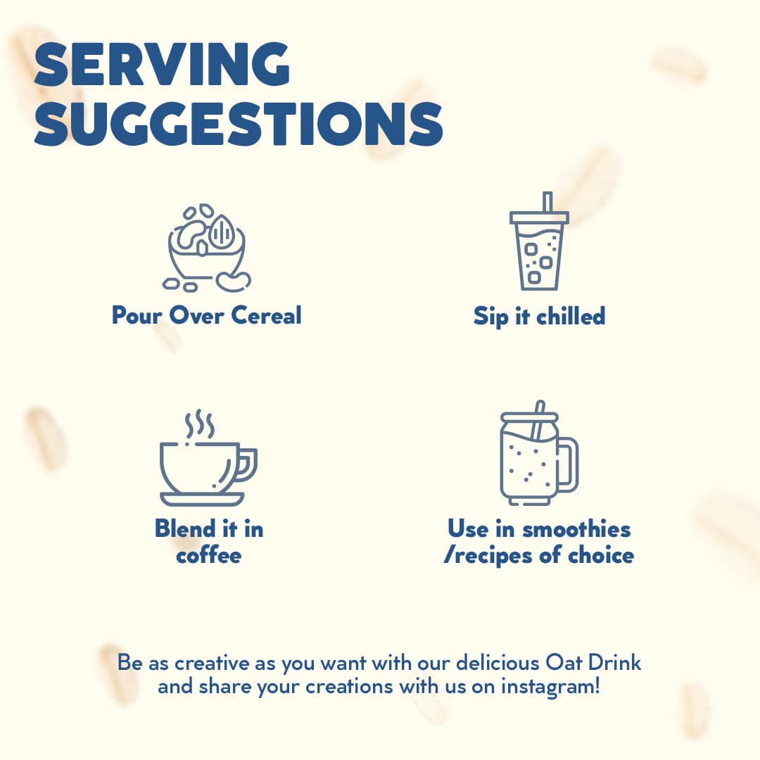 Made From Plants Classic Oat Drink 500mL/1L (Fresh- 4 day shelf life) (Unsweeetened) - Bengaluru Only