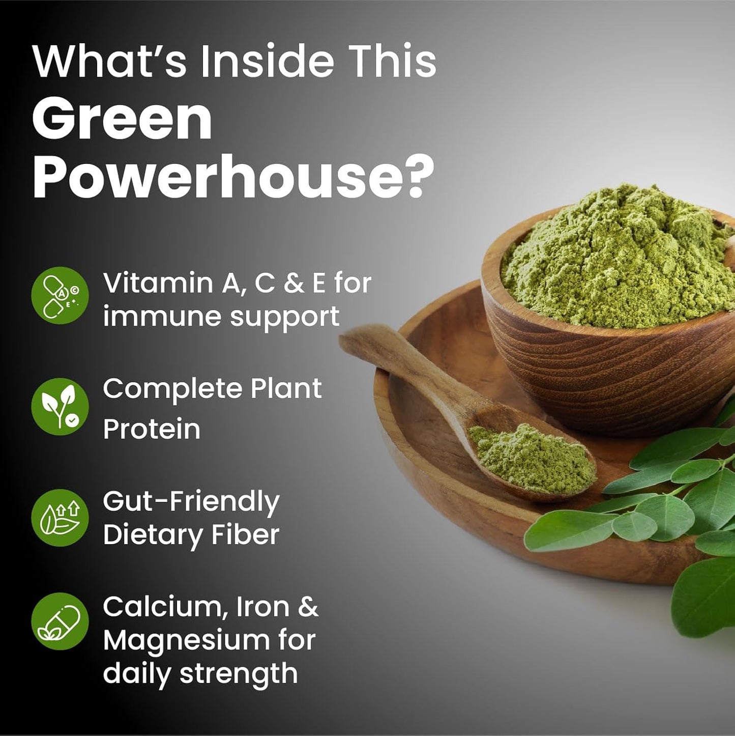 Vlado’s Himalayan Organics Moringa Powder | 100% Organic & Pure Superfood | 200g