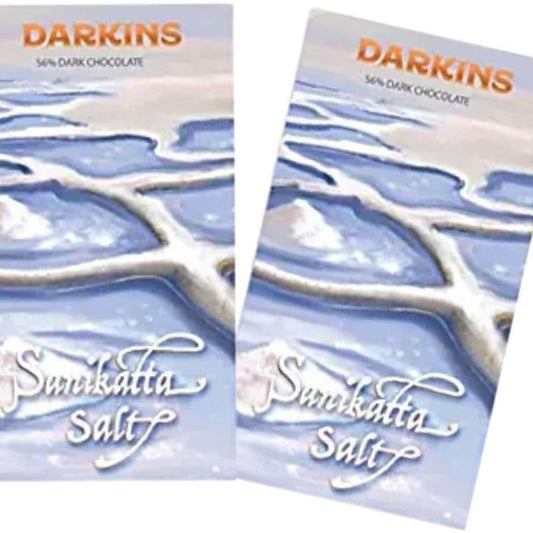 Darkins Dark Chocolate | 56% Artisanal Dark Chocolate With Sanikatta Salt| 65gm Each Pack of 2